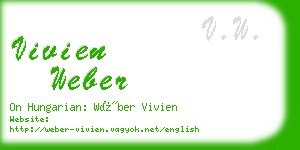 vivien weber business card